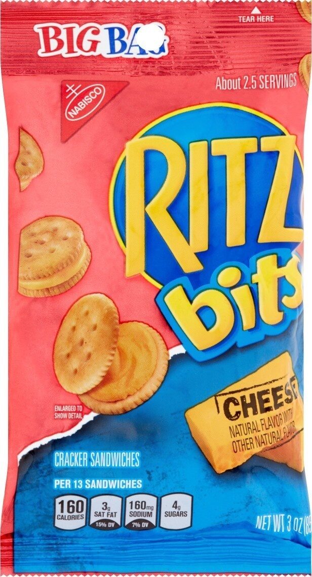 Nabisco Ritz - Cracker Sandwiches - Cheese Big Bag Ritz Bits 3.00 oz