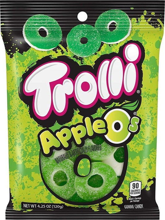 Trolli Apple Os Sour Gummy Candy, 4.25 Ounce