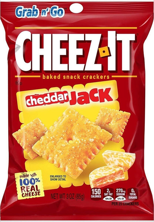 Cheez-It Cheddar Jack Baked Snack Crackers 3 oz. Bag