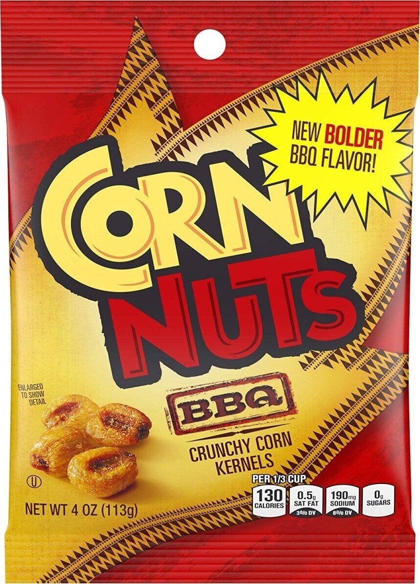 Corn Nuts - Corn Snack -  Corn Nuts Barbecue 4 Oz.