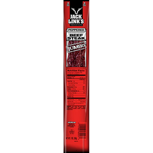 JACK LINK'S JUMBO PEPPERED BEEF JERKY STEAK