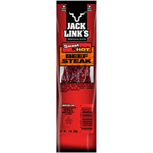 JACK LINK'S SWEET & HOT BEEF JERKY STEAKS