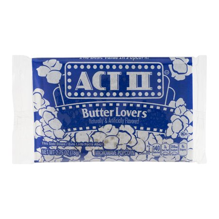 ACT II Butter Lovers Microwave Popcorn, 2.75 OZ