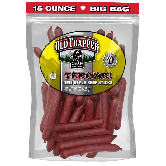 OLD TRAPPER TERIYAKI - STYLE BEEF JERKY STICKS